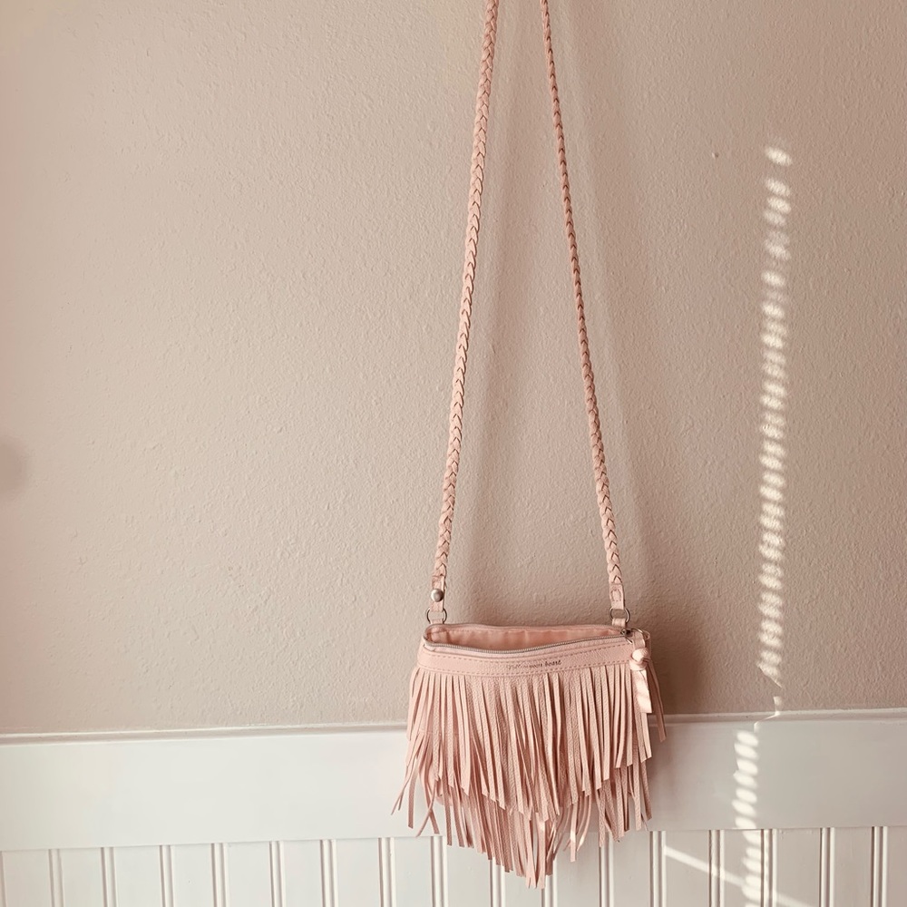 H&M | Follow Your Heart Pink Fringe Crossbody